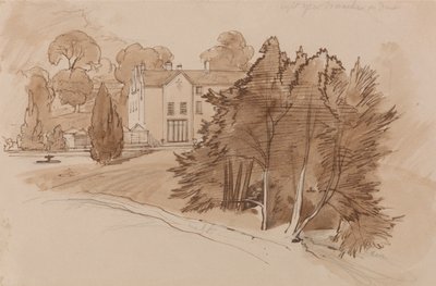 Manor (Knowsley Lane) by Edward Lear